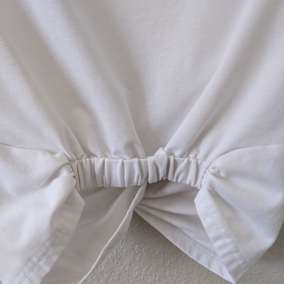 Walter Baker Small White Knot Front Crew Neck Tee Shirt - Picture 6 of 8